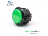 Gravity KS Mechanical Shafts Silent Pushbutton 30mm Snap-In Button Clear Green Black (D09)