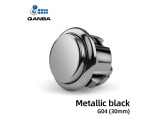 Gravity KS Mechanical Shafts Silent Pushbutton 30mm Snap-In Button metallic Black (G04)
