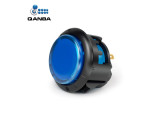 Gravity KT Arcade buttons 24mm Snap-In Button Clear Black+Blue (TE11)
