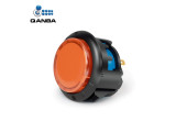 Gravity KT Arcade buttons 24mm Snap-In Button Clear Black+Orange (TE18)