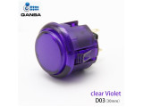 Gravity KS Mechanical Shafts Silent Pushbutton 30mm Snap-In Button Clear Violet (D03)