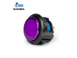 Gravity KT Arcade buttons 24mm Snap-In Button Clear Black+Violet (TE13)