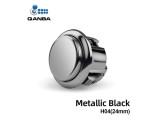 Gravity KS Mechanical Shafts Silent Pushbutton 24mm Snap-In Button metallic Black (H04)