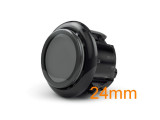 24KS gravity addressable RGB button Clear black (RE04)