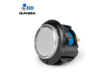 Gravity KT Arcade buttons 24mm Snap-In Button Clear Black+White (TE12)