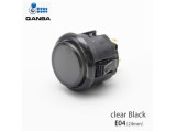 Gravity KS Mechanical Shafts Silent Pushbutton 24mm Snap-In Button Clear Black (E04)