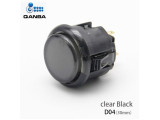 Gravity KS Mechanical Shafts Silent Pushbutton 30mm Snap-In Button Clear Black (D04)