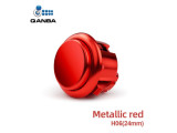 Gravity KS Mechanical Shafts Silent Pushbutton 24mm Snap-In Button metallic Red (H06)