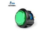 Gravity KT Arcade buttons 24mm Snap-In Button Clear Black+Light green (TE14)