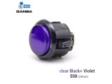 Gravity KS Mechanical Shafts Silent Pushbutton 24mm Snap-In Button Clear Black+Violet (E08)