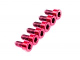 Titanium Saddle Mounting Screw Set (6) – RED