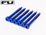 Titanium String Lock Screw Set (6) – BLUE