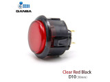 Gravity KS Mechanical Shafts Silent Pushbutton 30mm Snap-In Button Clear Red Black (D10)