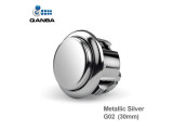 Gravity KS Mechanical Shafts Silent Pushbutton 30mm Snap-In Button metallic Silver (G02)