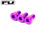 Titanium Nut Clamping Screw Set (3) – PURPLE