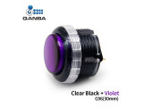 Gravity LX Mechanical Pushbutton 30mm screw type clear Black+Violet (C06)