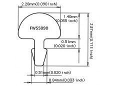 みるみる① Jescar 1141 Jescarフレット #55090 Stainless 24pcs set 2.28