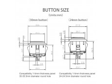 Qanba Gravity KS Mechanical Shafts Silent Pushbutton 24mm