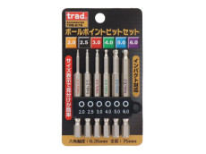 Amazon | 三共コーポレーション trad 6pcs.ボールポイントビット