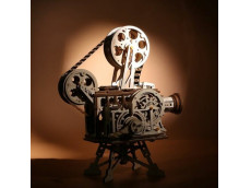 LK601 映写機/動く3Dウッドパズル(フィルム付・手回し投影式)