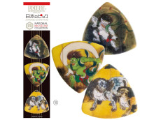 PICKBOY おみやげギターピック3枚セット 絵画シリーズ 其の一