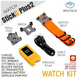 M5STACK M5STACK-K016-H2 【9420】M5StickC Plus2 ウォッチ