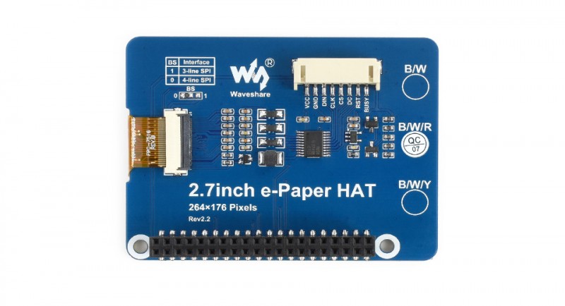 最大57％オフ！Richer-R ラズベリーパイ用電子ペーパーモジュール 2.7インチ電子ペーパーHAT E-Inkモジュール 2色ディスプレイボード  ラズベリーPi 冷却パーツ