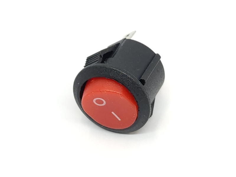 Y2 丸形 ロッカスイッチ トップ赤 3P Y2 丸形 ロッカスイッチ トップ赤 3P