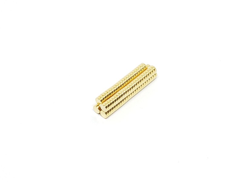国内在庫】 Kaito Shop強力 ネオジム磁石 金メッキ 45×8×6×5mm 100個
