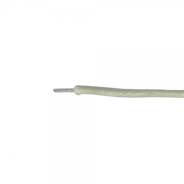 HOSCO/SCUD CBL-100CLW 配線コード 布被覆 ホワイト 1m