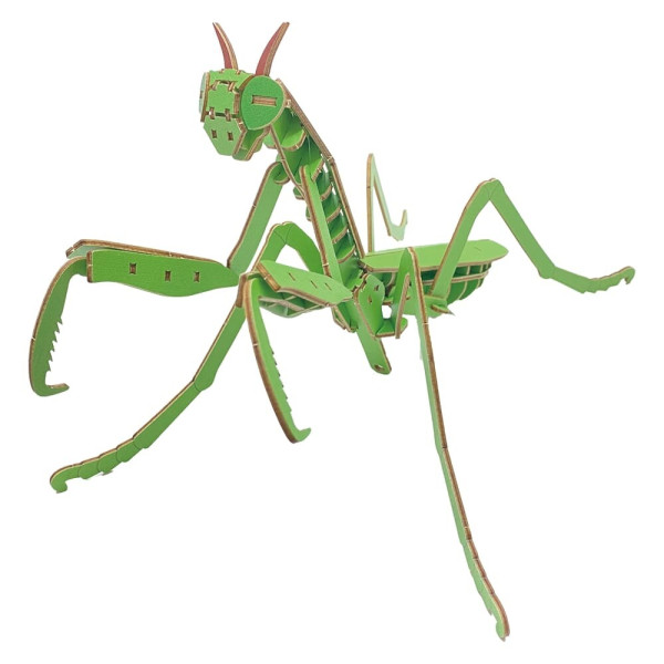 664460 色付きポケットバグズ23オオカマキリ/昆虫3Dウッドパズル(ミニ