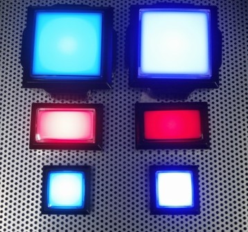 Sound Voltex Sanwa Button Set (OBSA-60UK & OBSA-45UK