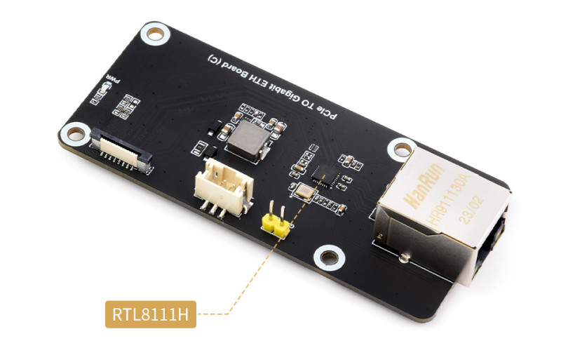 Waveshare 【26848】 PCIe TO Gigabit ETH Board (C) Raspberry Pi 5用
