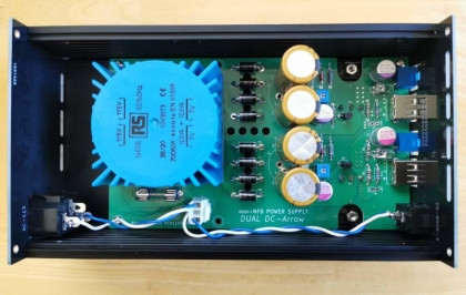 TakazineZone -new_western_elec- DUAL DC-ARROW non-NFB DC電源基板(2