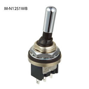 NKKスイッチズ(旧日本開閉器工業) M-N12S1WB トグルスイッチ NKKスイッチズ(旧日本開閉器工業) M-N12S1WB トグルスイッチ