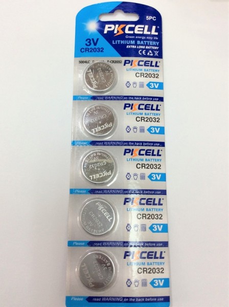 PKCELL CR2032-5B リチウムコイン電池 CR2032 5個入りシート PKCELL CR2032-5B リチウムコイン電池 CR2032 5個入りシート