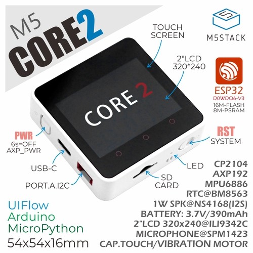 M5Stack Core2 IoT開発キット 未使用 4個セット-