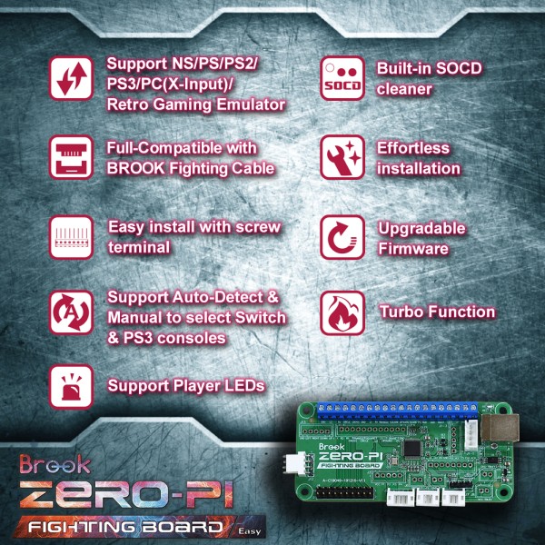 Brook ZPM002M ZERO-Pi Fighting Board EASY Brook ZPM002M ZERO-Pi Fighting Board EASY