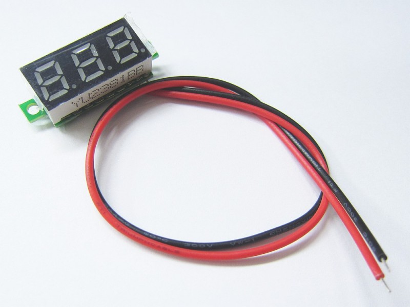 LED-2210VM-BL 0.28インチLEDデジタル電圧計(青色)