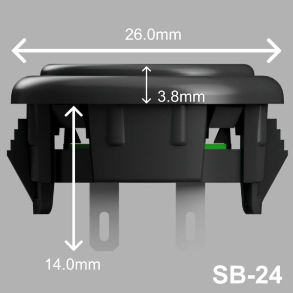 OneFRAME SB-24 15個　SB-30 1個 OneFRAME SB-24 BK OneFRAME マイクロスイッチボタン 24mm ブラック