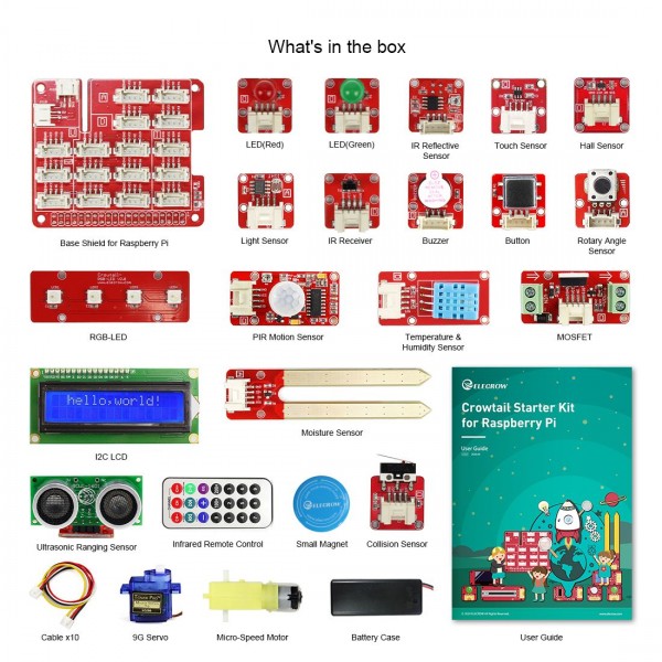 Elecrow SER0001P Elecrow Starter Kit for Raspberry Pi