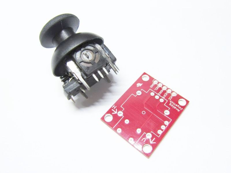 SparkFun COM-09032+BOB-09110 アナログジョイスティックとピッチ変換