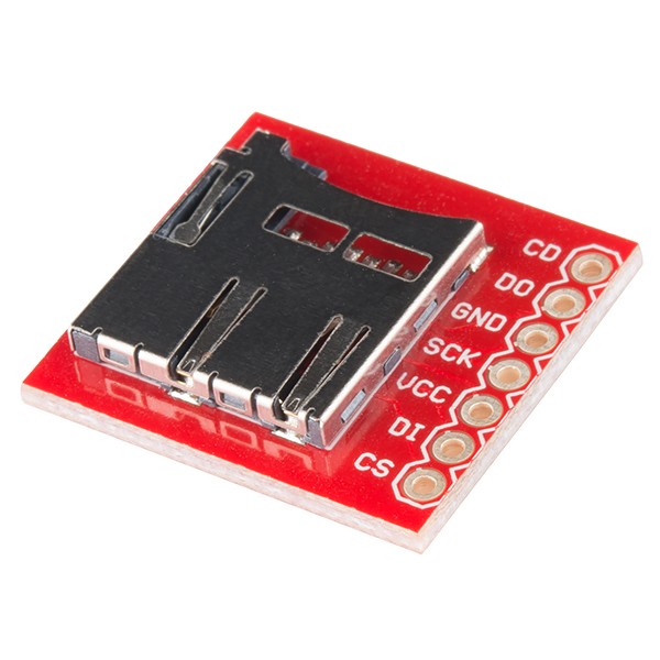 SparkFun BOB-00544 microSDカードスロット・ピッチ変換基板 SparkFun BOB-00544 microSDカードスロット・ピッチ変換基板