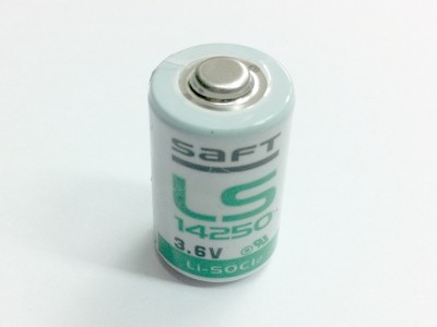 SAFT LS14250 1/2AAサイズ 塩化チオニルリチウム電池 3.6V 1000mAh